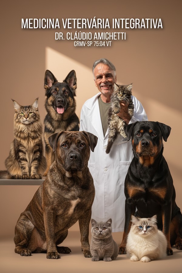 MEDICINA VETERINÁRIA INTEGRATIVA PARA CÃES E GATOS: UMA ABORDAGEM SISTÊMICA NA PROMOÇÃO DA HOMEOSTASE: Homeostase. Microbioma. Peptídeos. Cannabis Medicinal.