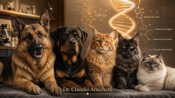 GHK-CU (GLICIL-HISTIDIL-LISINA-COBRE): REGULAÇÃO GÊNICA, REPARO TECIDUAL E PERSPECTIVAS TRANSLACIONAIS EM MEDICINA HUMANA E VETERINÁRIA